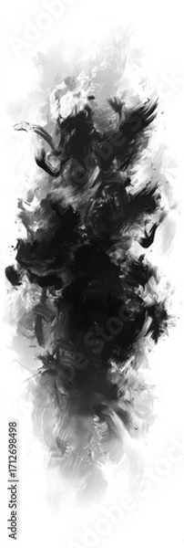 Obraz Abstract ink blot design