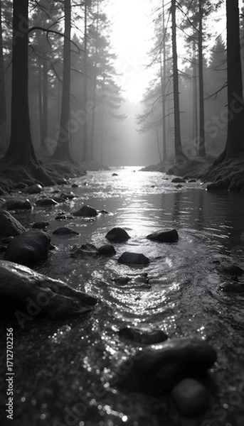 Obraz water in the forest