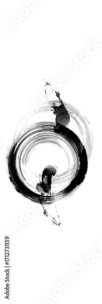 Obraz Abstract ink circle design