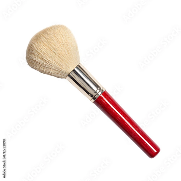 Fototapeta Large makeup brush isolated on a transparent background, in a PNG format