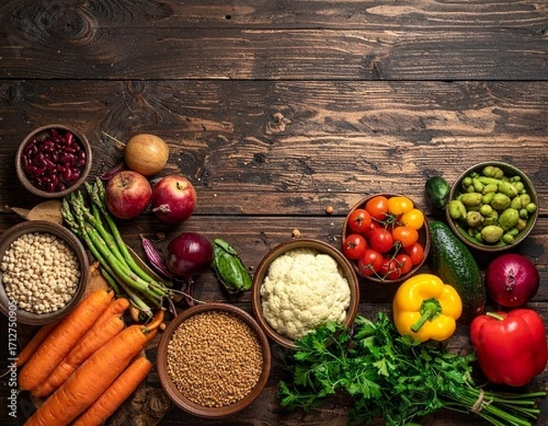 Obraz Nutrient dense, plant based ingredients 