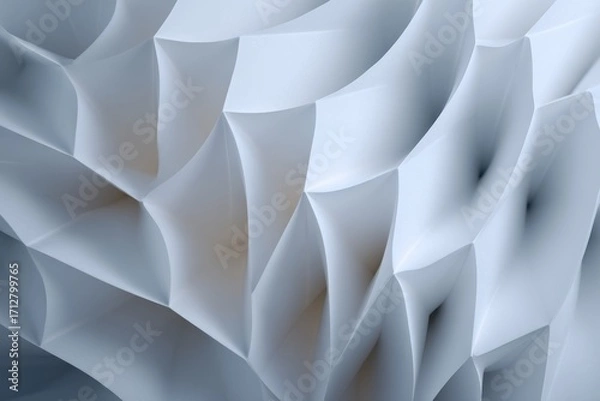 Obraz Abstract Light Blue Folded Paper Texture Background