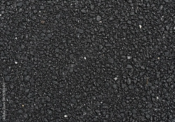 Fototapeta Dark Grey Asphalt Texture with Small Stones road background surface material design construction pattern seamless rock gravel rough