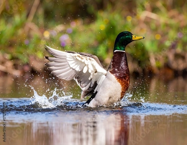Obraz Mallard taking flight