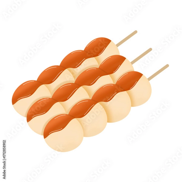 Obraz Illustration of dango