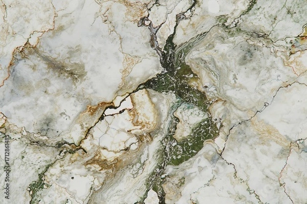 Fototapeta High-resolution polished marble surface, detailed close-up of elegant stone texture for digital printing on ceramic and porcelain tiles, abstract marble design for indoor and outdoor use