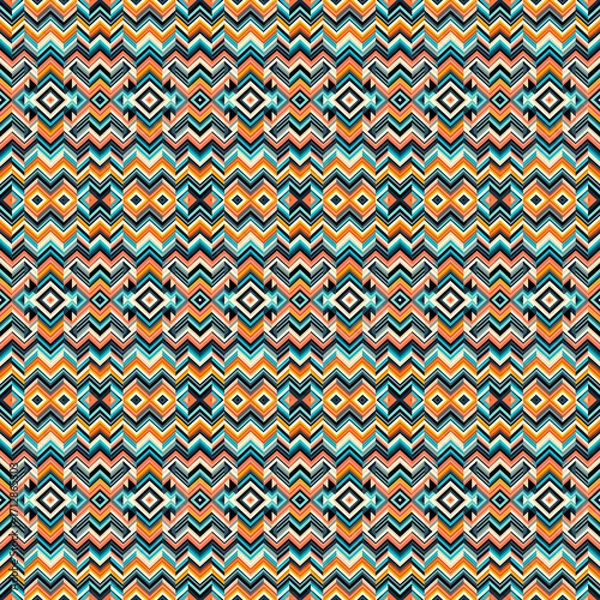 Fototapeta Abstract Seamless Line Pattern Background in Minimal Geometric Style for Textile, Wallpaper, Packaging, and Modern Graphic Design