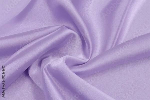 Fototapeta Luxurious smooth satin fabric in elegant shades of purple and violet with an abstract textured backdrop.
