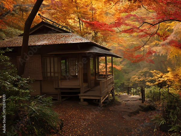 Obraz autumn, house