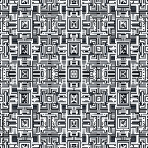 Fototapeta Abstract Seamless Line Pattern Background in Minimal Geometric Style for Textile, Wallpaper, Packaging, and Modern Graphic Design