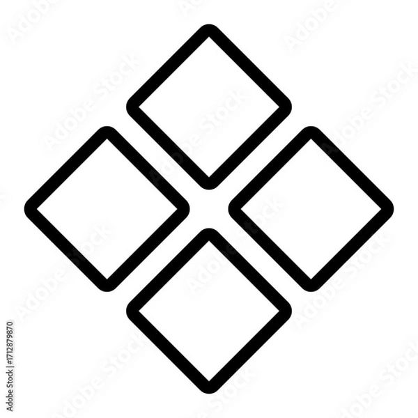 Obraz rhombus diamond symbol icon