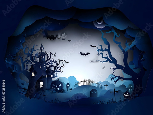 Obraz halloween, moon