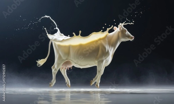 Obraz Cow Milk Splash (1)