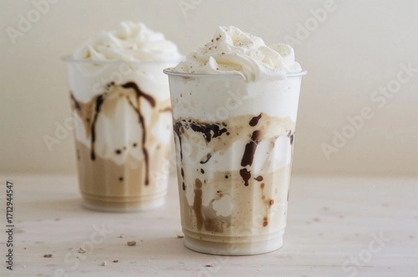 Fototapeta Ice Cream and Root Beer Float Beverage