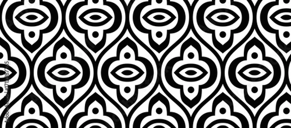 Fototapeta abstract geometric seamless pattern