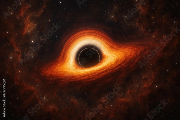 Obraz dark hole in the space