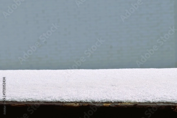 Obraz Fresh Snow Layer on Outdoor Surface