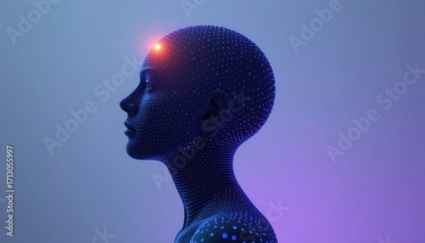 Fototapeta Digital Goddess Profile