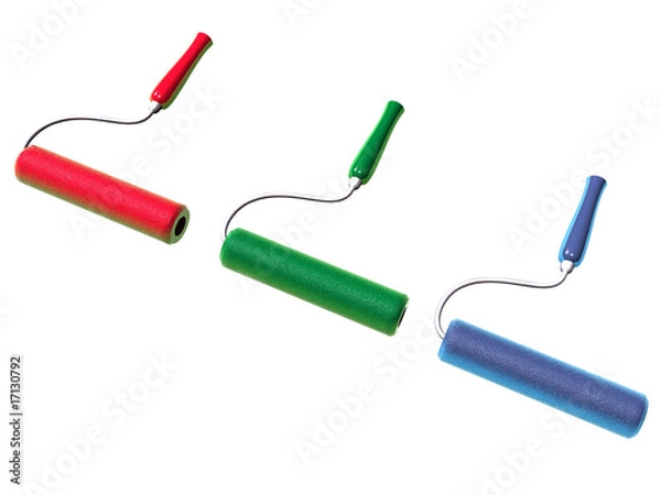 Obraz 3d paint rollers