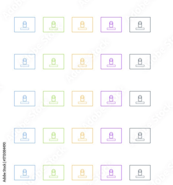 Fototapeta E-commerce and online shopping illustration set with 25 flat vector scenes including carts, delivery, mobile apps, payments, and digital storefronts