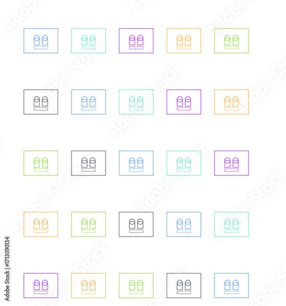 Fototapeta Diversity and inclusion illustration set with 25 modern flat vector scenes including teamwork, accessibility, gender equality, multicultural collaboration, disability representation, and inclusive wor