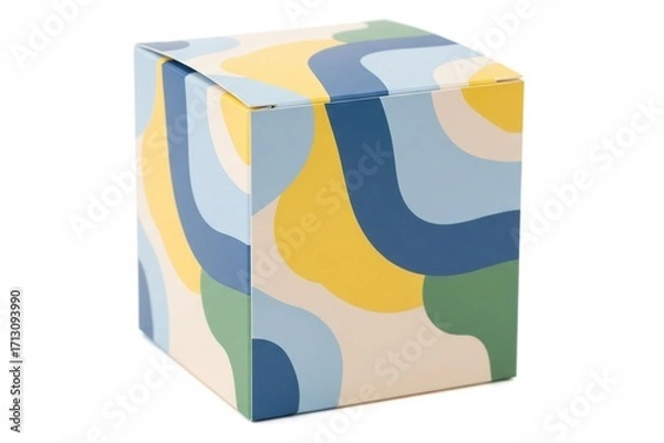 Obraz Abstract Pastel Pattern Blind Box on White Background