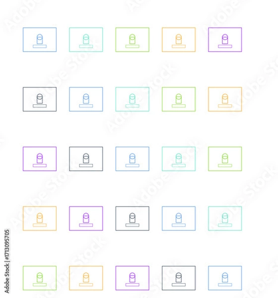 Fototapeta Data and analytics illustration set with 25 modern flat vector scenes including dashboards, charts, big data, reports, predictive analytics, KPIs, business intelligence, graphs, and digital data visua