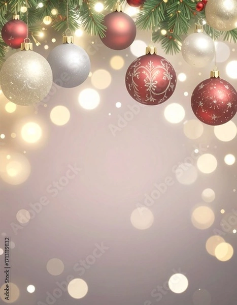 Obraz Christmas themed sparkly background image