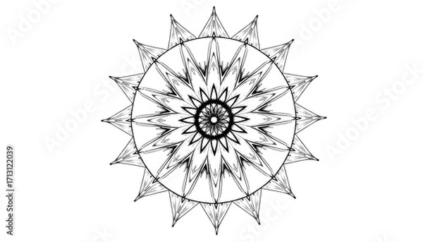 Obraz christmas snowflake isolated on white background