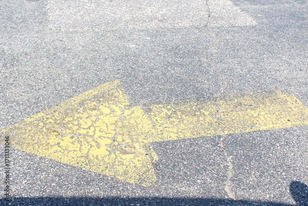 Obraz asphalt road texture with lines