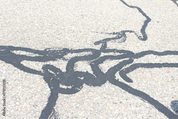 Obraz black and white mosaic