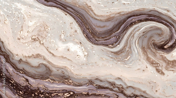 Fototapeta Abstract Marble Texture with Gold Accents, Ideal for Backgrounds & Design Elements