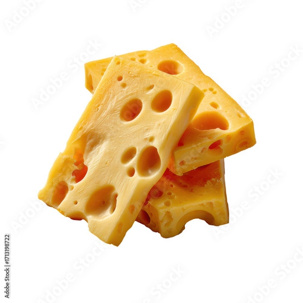 Fototapeta Swiss Cheese PNG Transparent for Menu Design