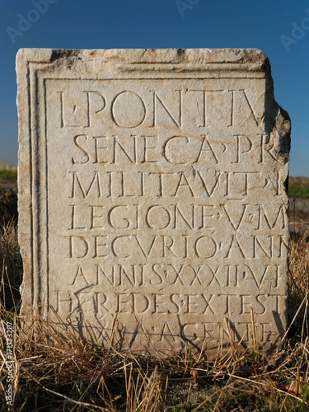 Fototapeta Ancient Roman Writing on Tablet