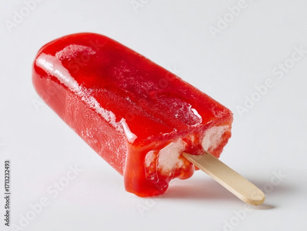 Obraz Red Popsicle with Cream Filling
