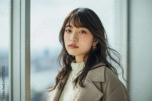 Fototapeta 都市部で働く日本の女性営業職