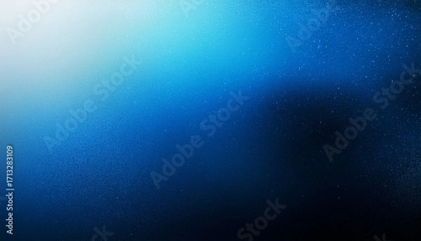 Fototapeta Grainy Psychedelic Gradient Background With Abstract Blue Black And White Noisy Texture Perfect For A Poster Header Or Banner Design
