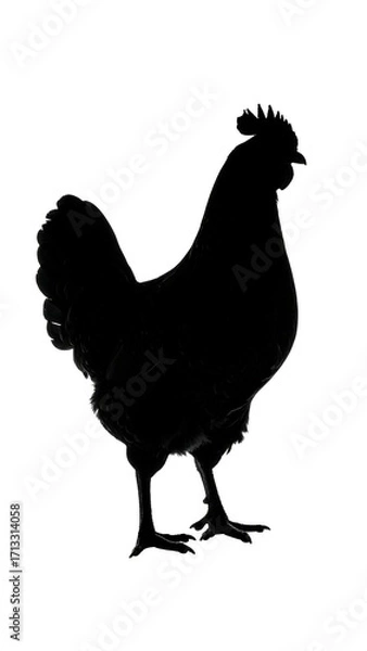 Obraz Silhouette of a rooster (1)