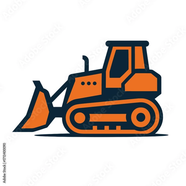Obraz Construction Bulldozer Vehicle Icon