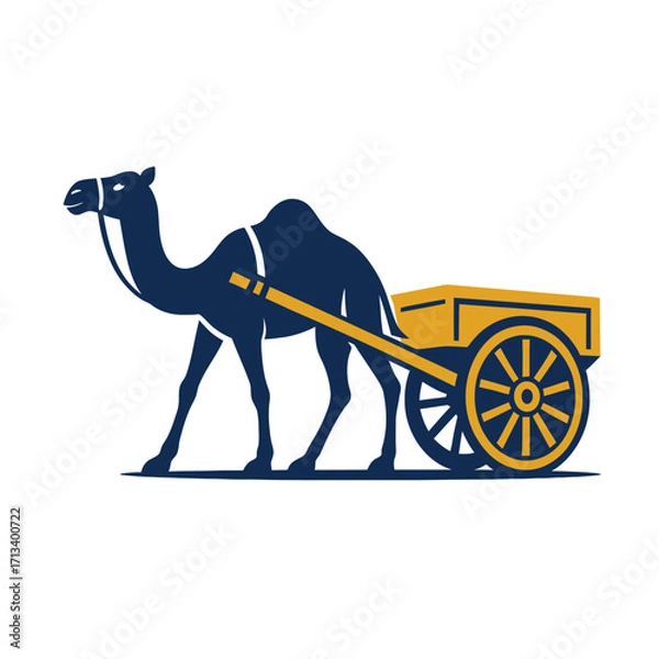 Obraz Camel Cart Desert Transport Icon