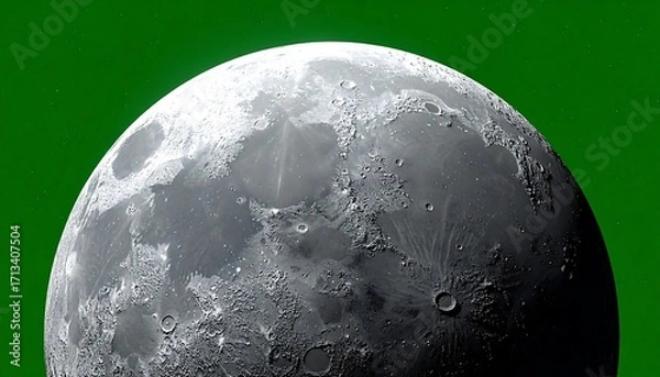 Obraz Detailed moon graphic