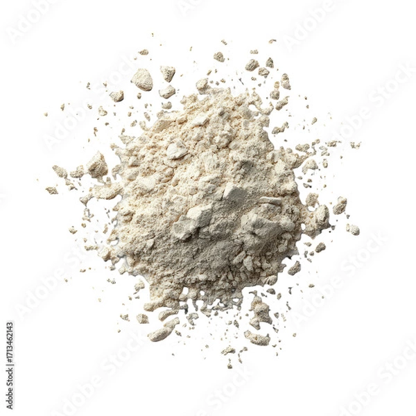 Obraz Pile of light beige flour, scattered