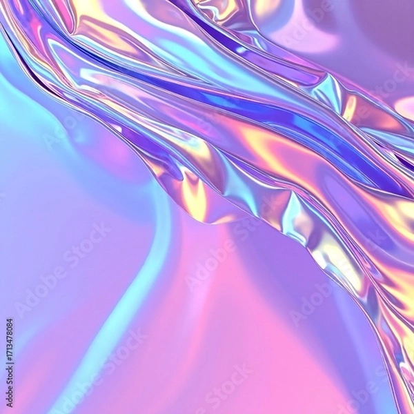 Fototapeta A close-up view of a textured surface featuring vibrant blue and soft pink hues, blending harmoniously to create an eye-catching visual effect.