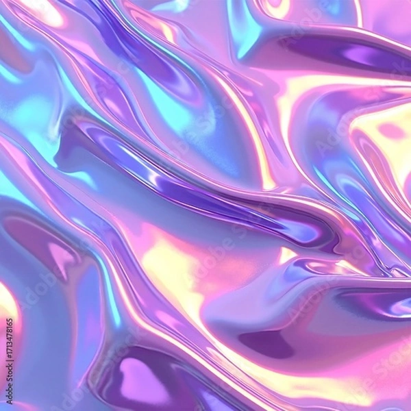 Fototapeta A vibrant close-up of swirling purple and blue liquid, showcasing intricate patterns and textures as the colors blend seamlessly together.