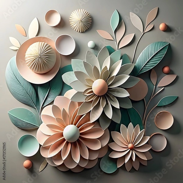 Obraz abstract floral background