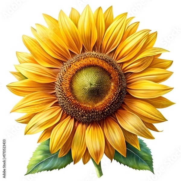 Obraz sunflower isolated on white