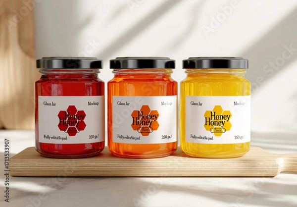 Obraz Honey Jars Mockup