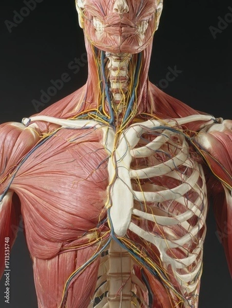 Obraz Detailed Anatomical Model of the Upper Torso