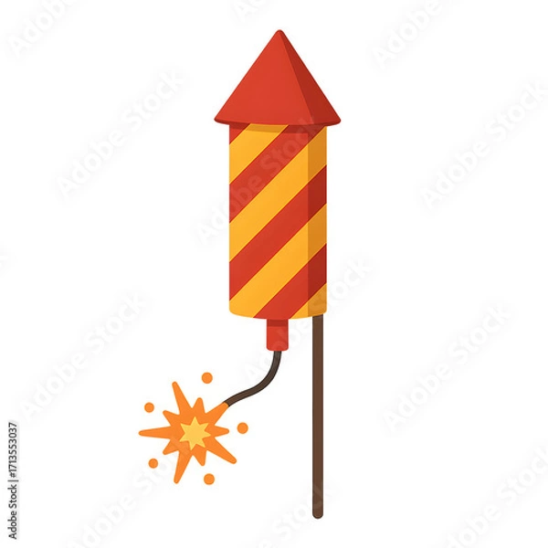 Obraz vector cracker fire