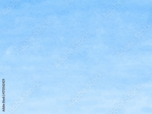 Obraz 薄い雲に覆われた空のような優しい青の水彩背景イラスト